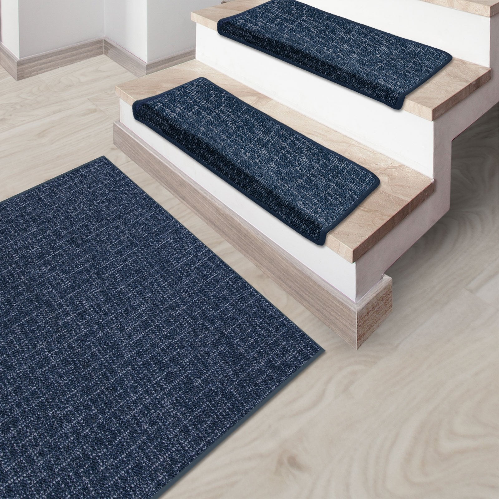 Stufenmatte Bermuda | Semicirculaire oder eckig | Bleu