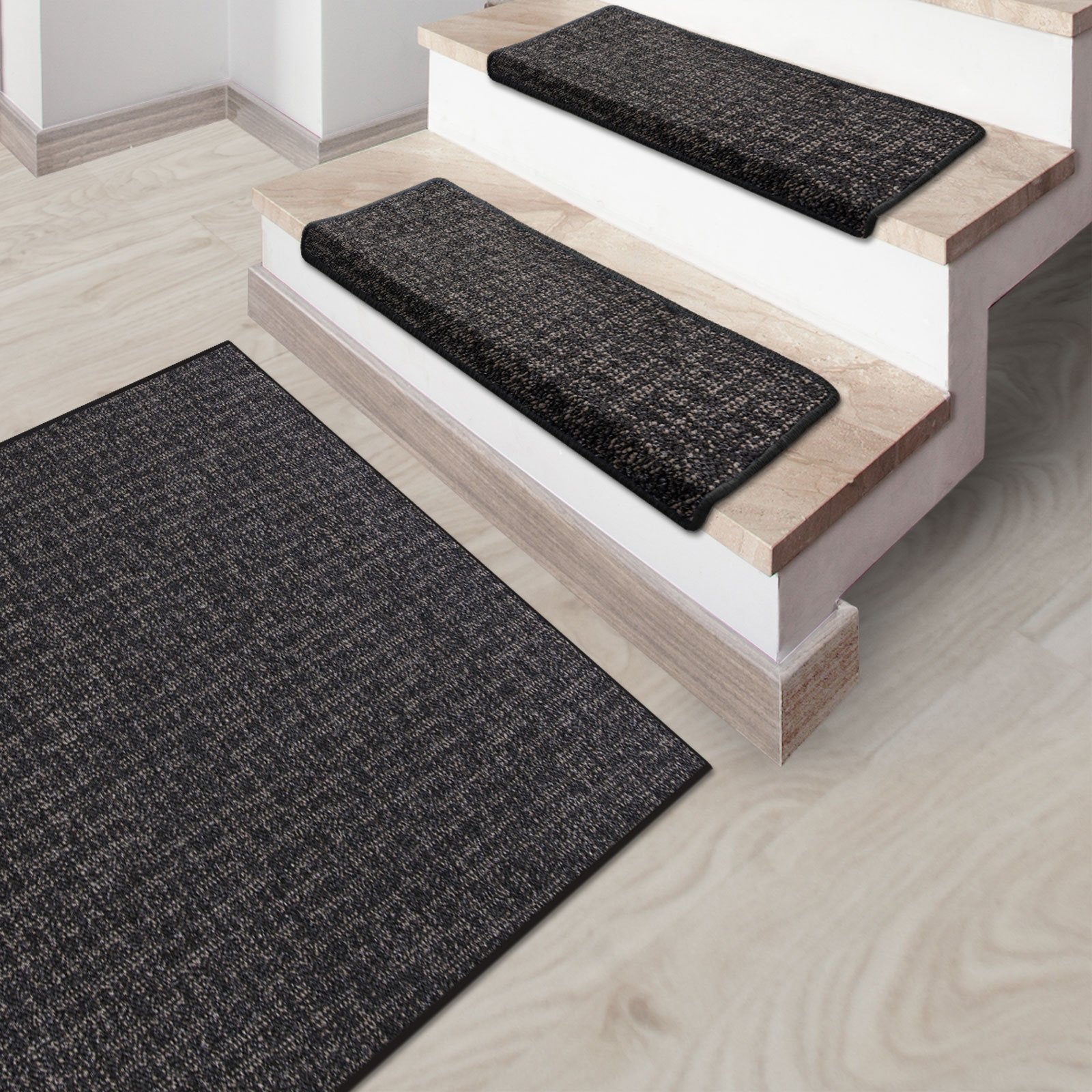 Stufenmatte Bermuda | Semicirculaire oder eckig | Gris