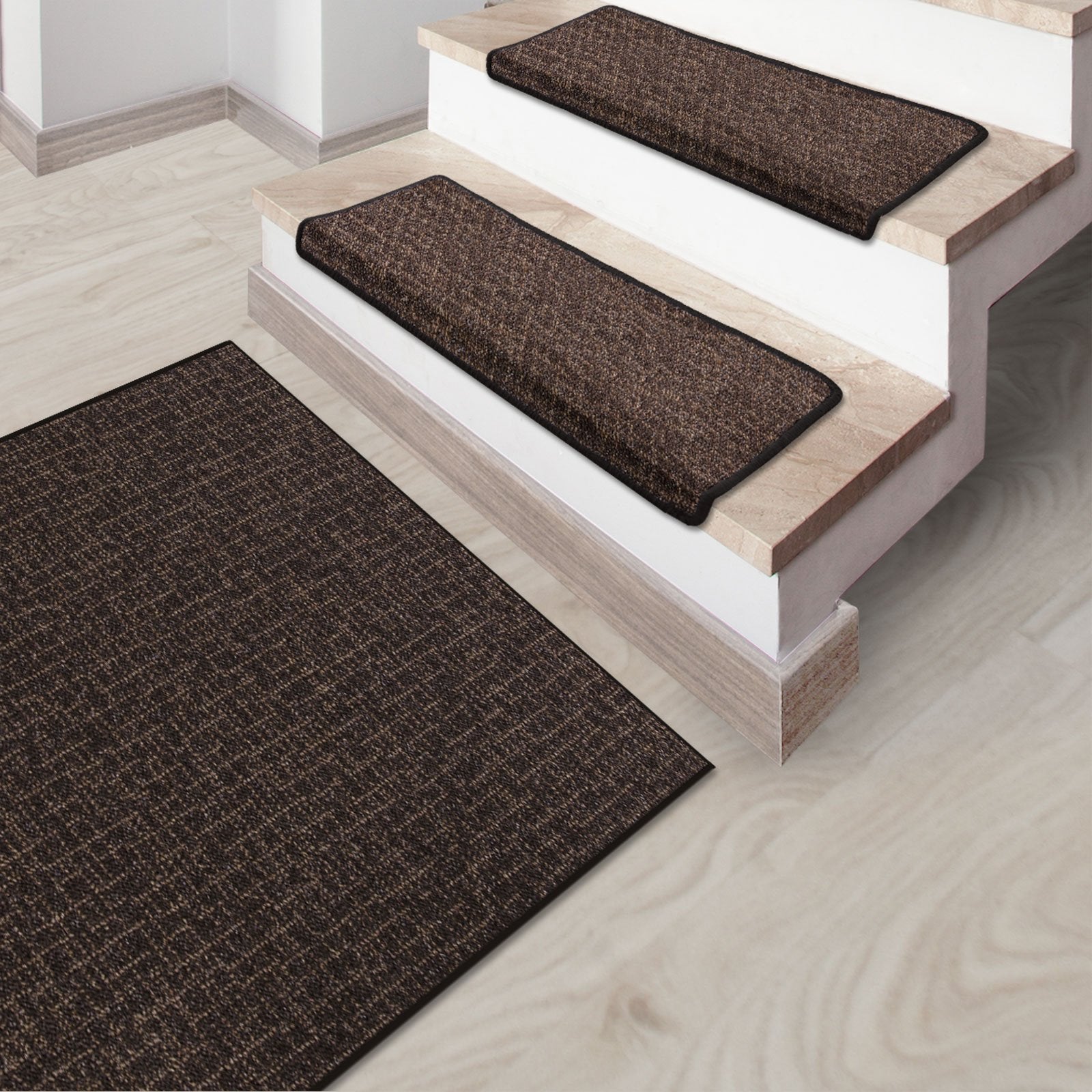 Stufenmatte Bermuda | Semicirculaire oder eckig | Brun