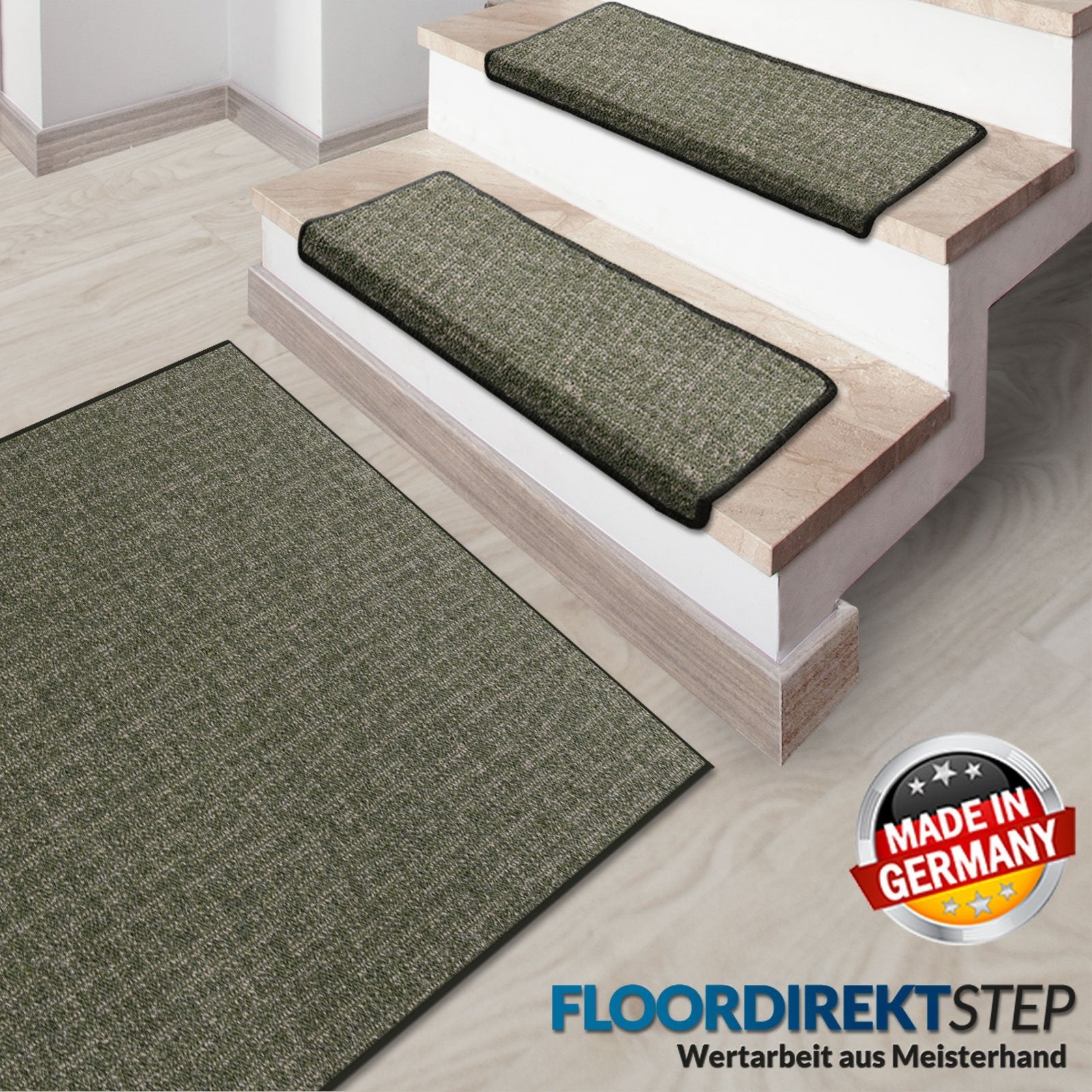 Stufenmatte Bermuda | Semicirculaire oder eckig | Vert