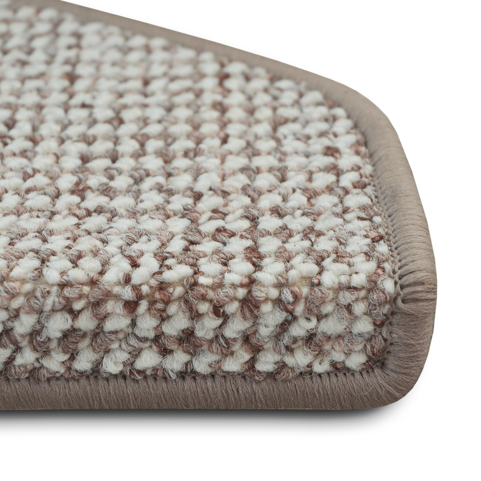 Stufenmatte Carlton Semicirculaire oder Eckig Erhältlich in 5 Farben | Gris-Beige tacheté