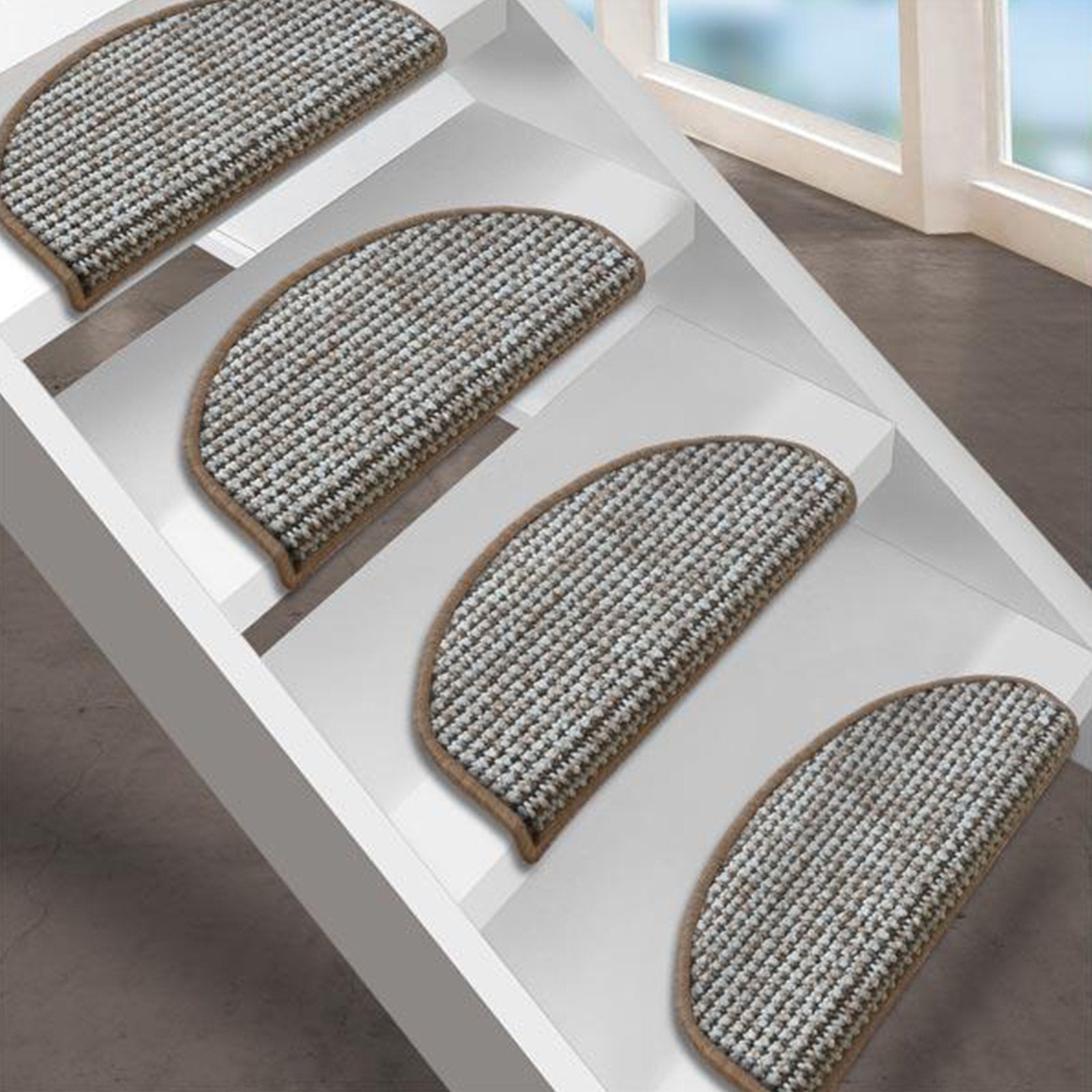 Stufenmatte Grandeur Semicirculaire oder Eckig Erhältlich in 5 Farben | Beige