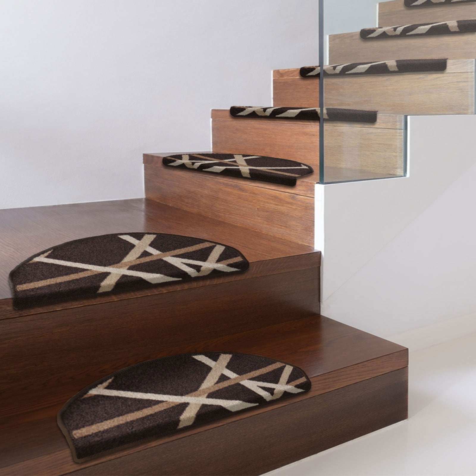 Tapis d'escalier Imprimé | Disponible également en lot de 15 à prix réduit | 2 couleurs