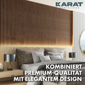Panneaux acoustiques imitation bois | Design intemporel pour une acoustique agréable dans la pièce | Disponible en 3 designs et 2 tailles