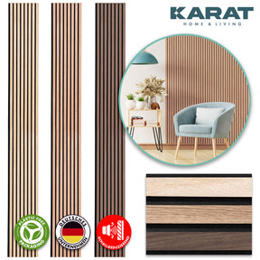 Panneaux acoustiques imitation bois | Design intemporel pour une acoustique agréable dans la pièce | Disponible en 3 designs et 2 tailles