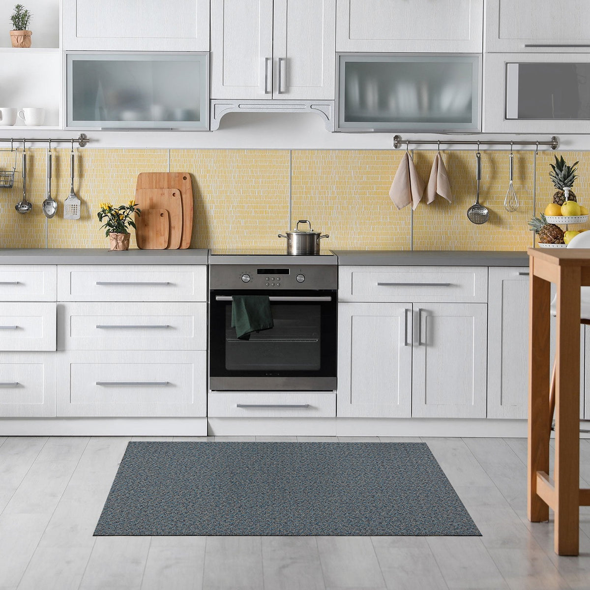 ✂ Tapis de cuisine en vinyle | Découpé sur mesure | 3 largeurs | Nombreux motifs