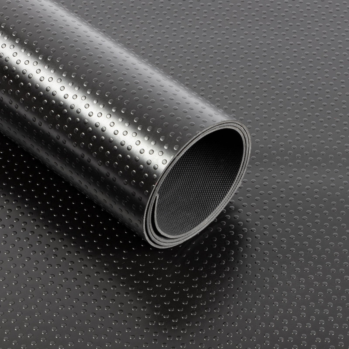 ✂ Revêtement de sol PVC | Dots | Noir | Épaisseur: 2mm