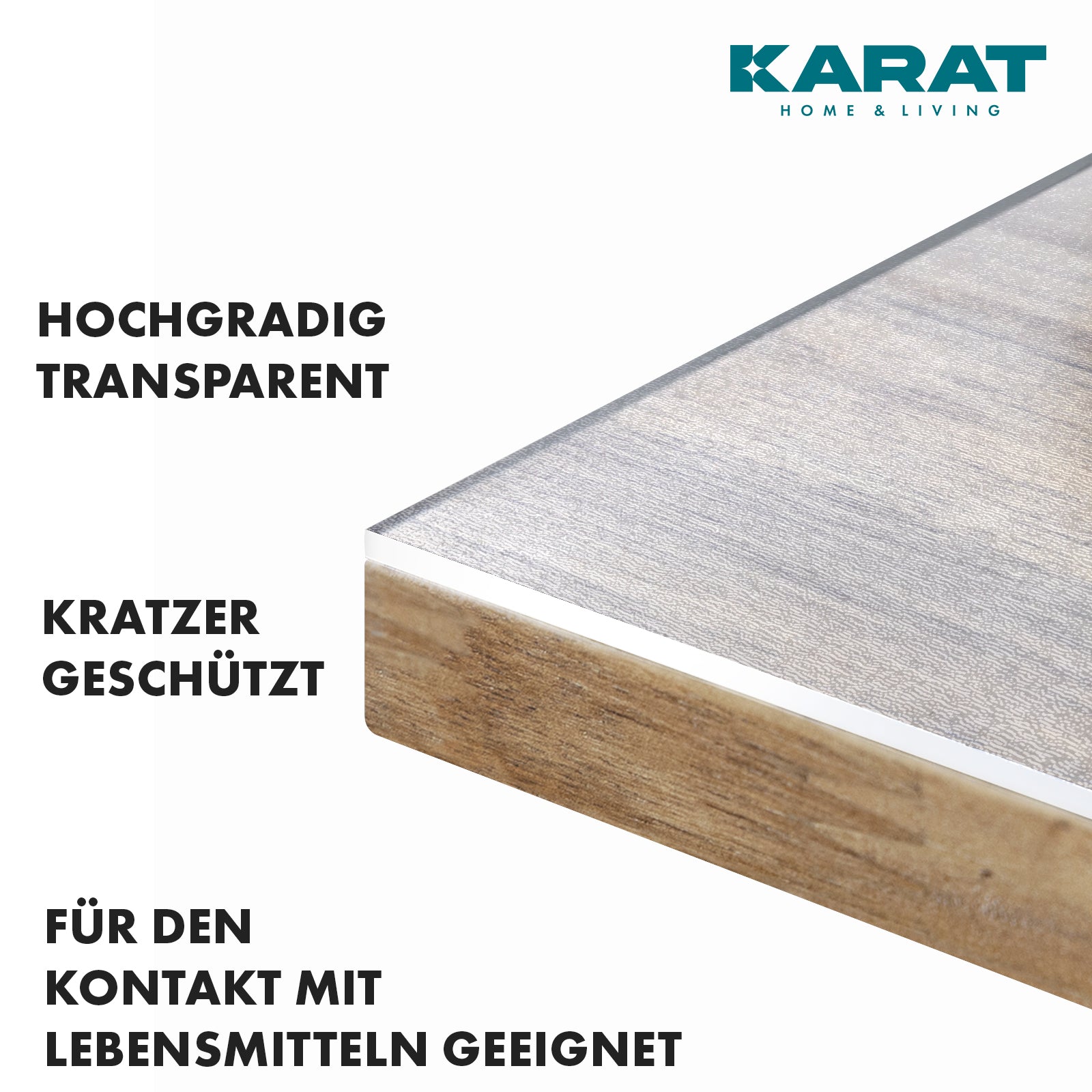 Film de protection transparent mat pour table, coupe droite | Imperial | Film de protection antidérapant et imperméable pour tables | Découpe sur mesure personnalisée