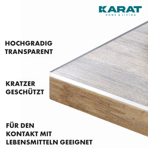 Film de protection transparent mat pour table, coupe droite | Imperial | Film de protection antidérapant et imperméable pour tables | Découpe sur mesure personnalisée