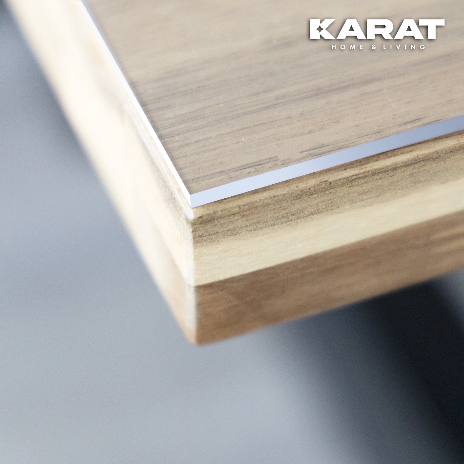 Film de table transparent à coupe droite | Crystal | Film de protection cristallin pour tables | Découpe sur mesure