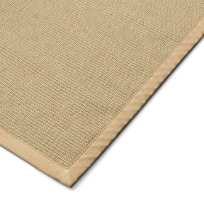 Tapis en sisal | Mumbai | tapis en fibres naturelles avec bordure en coton | disponible en différentes tailles