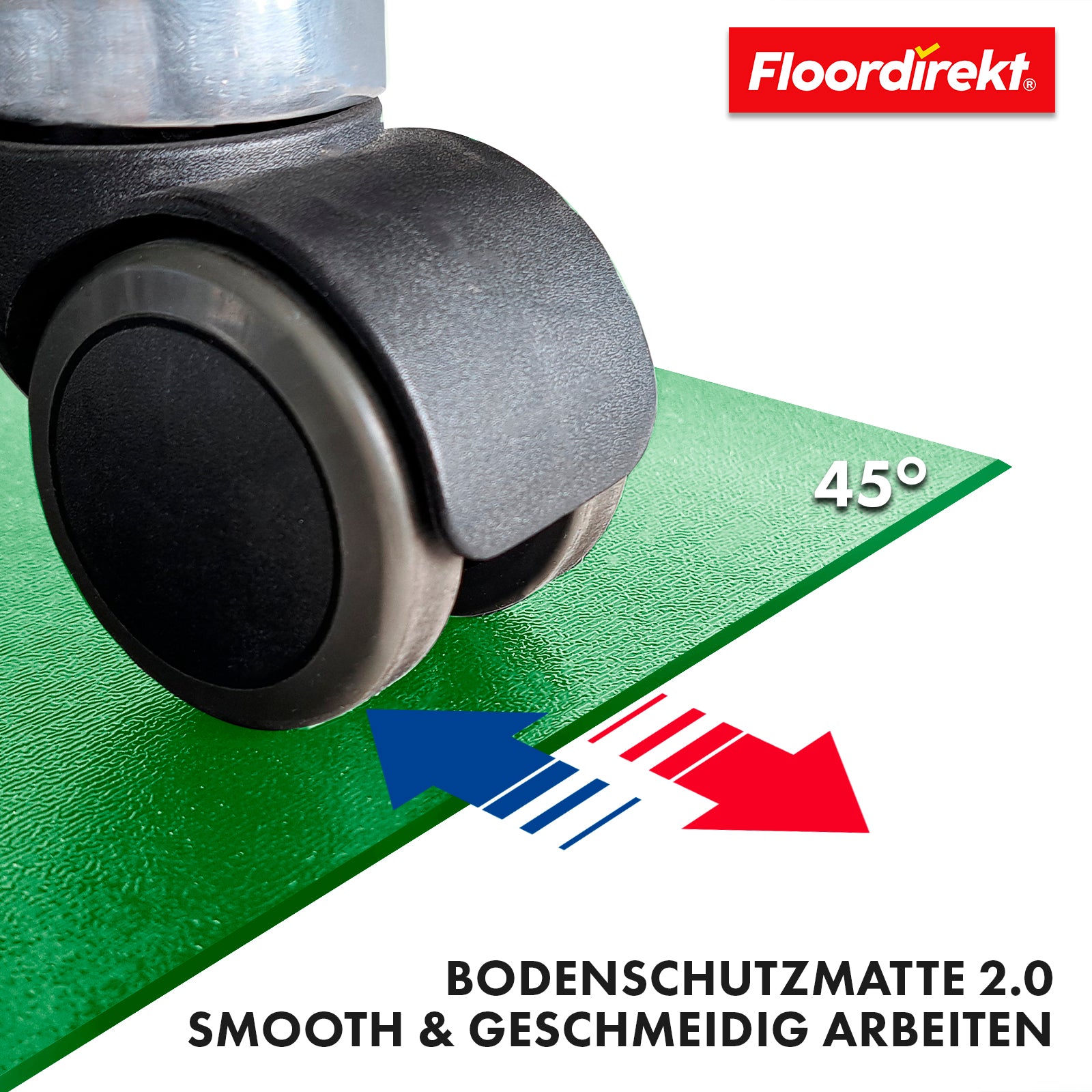 Tapis de protection des sols avec bord biseauté en différentes couleurs | Kleopatra | Protection optimale pour vos sols | En plusieurs tailles et couleurs