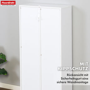Bibliothèque | Arkansas | Étagère sur pied en MDF blanc avec 5-9 compartiments pour livres et accessoires de maison