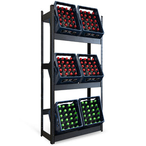 Support pour casiers à bouteilles | Osaka | Étagère pour casiers à boissons en acier peint par poudrage pour 3 à 9 casiers