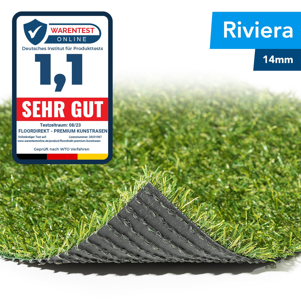 ✂ Gazon artificiel Riviera | Hauteur: 14 mm