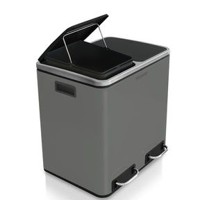 Poubelle en Métal à Pédale et Couvercle | Felix | Option de Tri | Disponible en 5 Couleurs | 30 ou 60 Litres