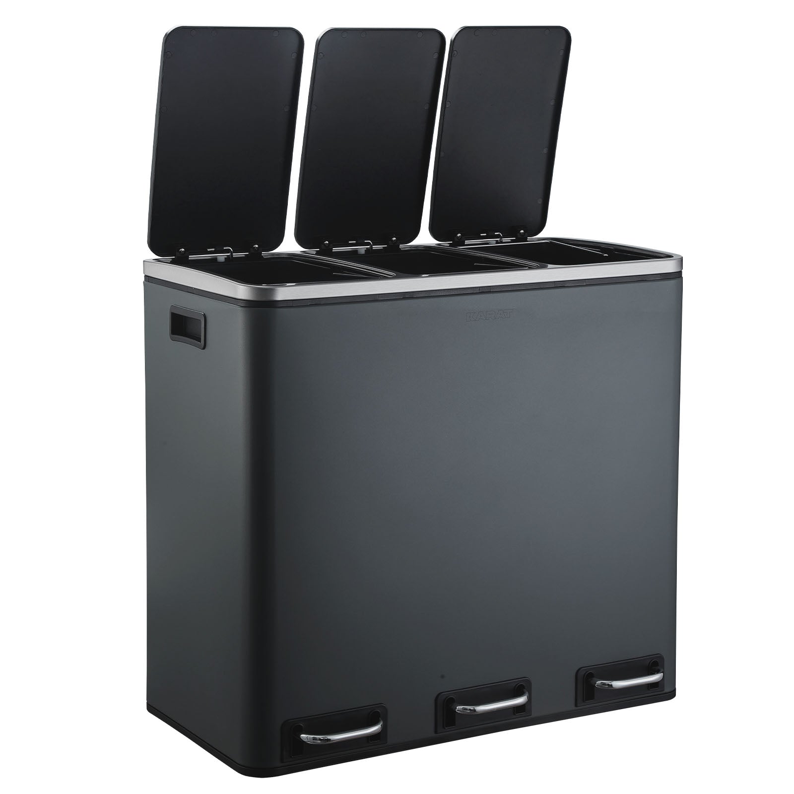 Poubelle en Métal à Pédale et Couvercle | Felix | Option de Tri | Disponible en 5 Couleurs | 30 ou 60 Litres