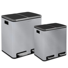 Poubelle en Métal à Pédale et Couvercle | Felix | Option de Tri | Disponible en 5 Couleurs | 30 ou 60 Litres