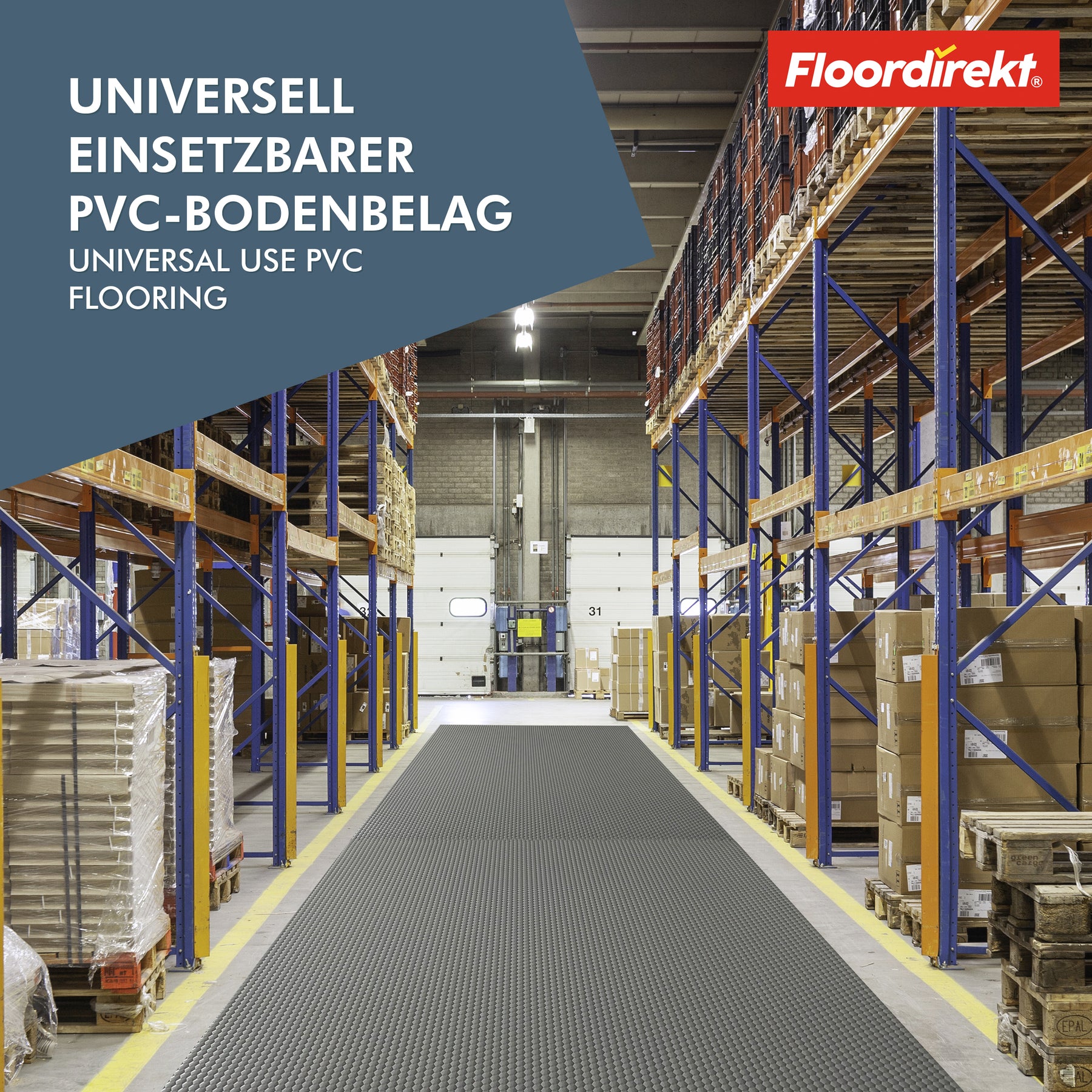 Revêtement de sol en PVC | Hexagon | Sol en vinyle robuste de 2 mm, facile d'entretien et antidérapant | Disponible en plusieurs couleurs