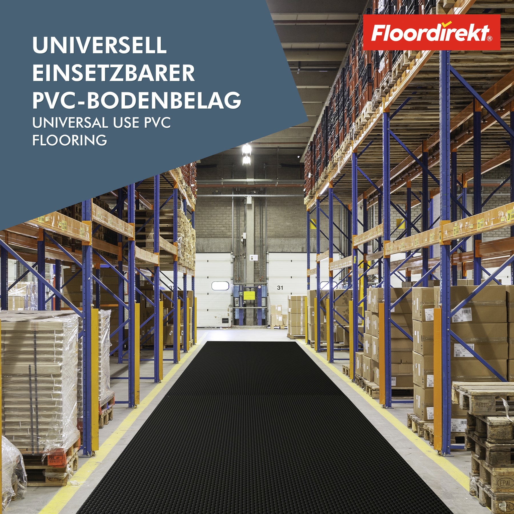 Revêtement de sol en PVC | Hexagon | Sol en vinyle robuste de 2 mm, facile d'entretien et antidérapant | Disponible en plusieurs couleurs