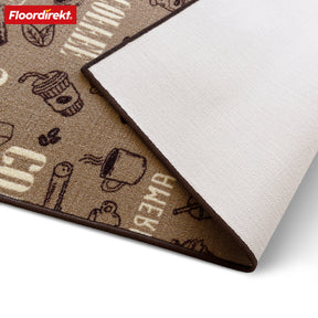 Tapis sur mesure | Coffee | Motifs café, antidérapant, personnalisable