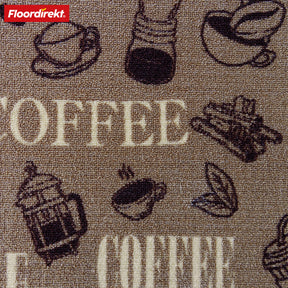 Tapis sur mesure | Coffee | Motifs café, antidérapant, personnalisable