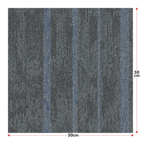 Dalles de moquette | Zürich | 50 x 50 cm | Idéal pour le bureau et la maison | Dalles design de haute qualité en 4 couleurs
