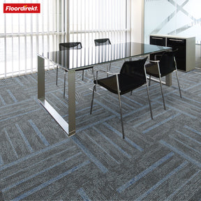 Dalles de moquette | Zürich | 50 x 50 cm | Idéal pour le bureau et la maison | Dalles design de haute qualité en 4 couleurs