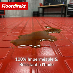 Revêtement de sol PVC | Check Quadra | Motif carreaux | Antidérapant & facile d’entretien | Au mètre / Découpe sur mesure | Largeur 110 cm