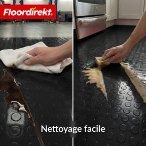 PVC-revêtement de sol | Coin Mirror | Aspect coin à pastilles plates | Antidérapant & facile d’entretien | Au mètre / découpe sur mesure | Largeur 110 cm