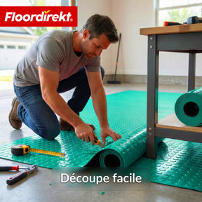 PVC-revêtement de sol | Coin Mirror | Aspect coin à pastilles plates | Antidérapant & facile d’entretien | Au mètre / découpe sur mesure | Largeur 110 cm