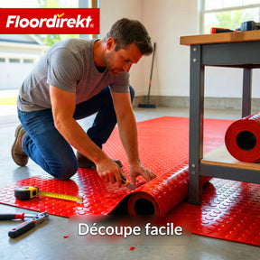 PVC-revêtement de sol | Coin Mirror | Aspect coin à pastilles plates | Antidérapant & facile d’entretien | Au mètre / découpe sur mesure | Largeur 110 cm