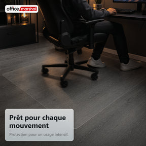 Tapis de protection de sol Floorfit sur mesure | Transparent mat | Pour parquet, stratifié et vinyle