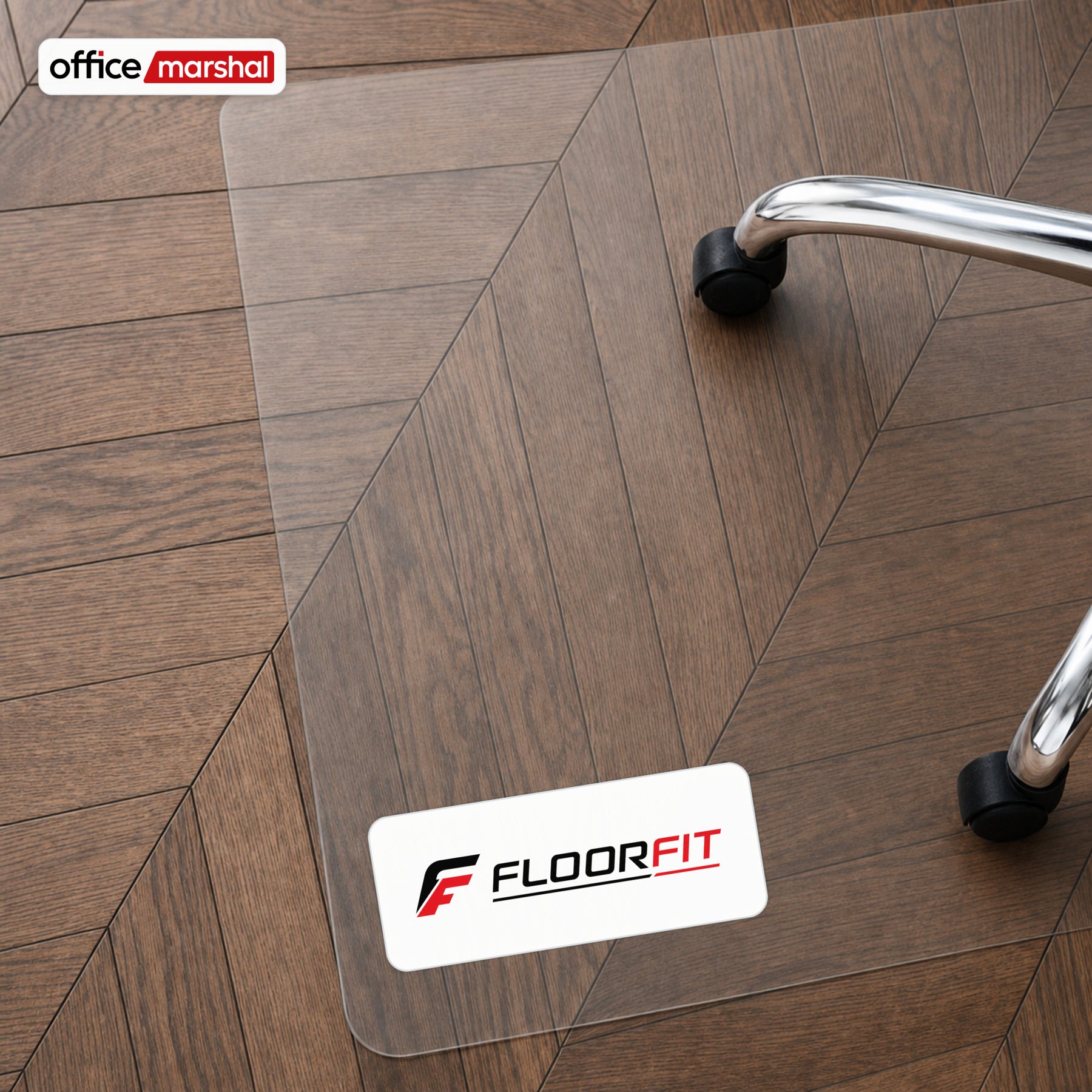 Tapis de protection de sol Floorfit sur mesure | Transparent mat | Pour parquet, stratifié et vinyle