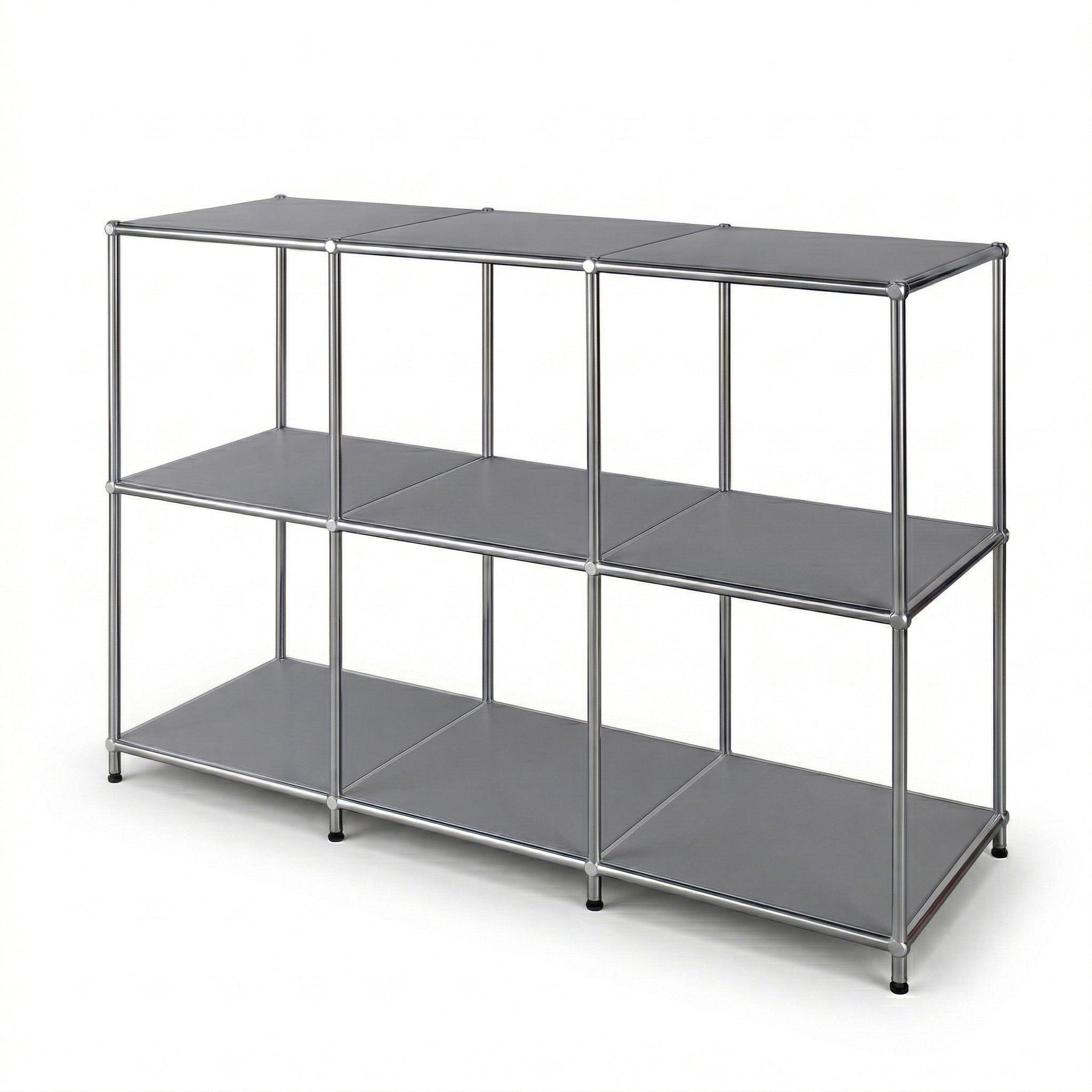 Étagère en métal | Concept Epure MK-018 | Étagère ouverte sur pied avec 3 niveaux | Étagère cuisine, bureau & salon