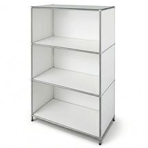 Étagère en métal | Concept Épure MK-101 | Étagère sur pied à 4 niveaux | Bibliothèque avec parois latérales | Étagère de rangement moderne