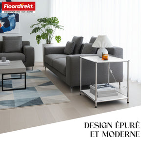 Étagère métallique | Concept Epure MK-012 | Étagère d'appoint et de rangement ouverte avec 2 tablettes | Disponible en plusieurs couleurs