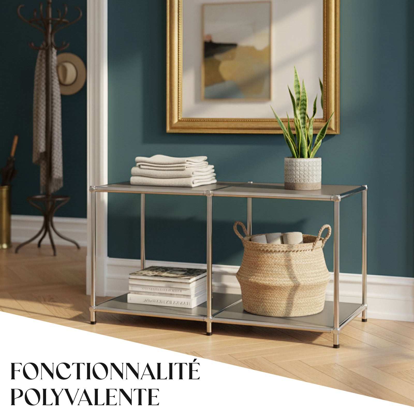 Étagère métallique | Concept Epure MK-016 | Buffet et étagère de rangement avec surfaces ouvertes | Disponible en plusieurs couleurs