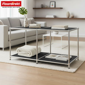 Étagère métallique | Concept Epure MK-016 | Buffet et étagère de rangement avec surfaces ouvertes | Disponible en plusieurs couleurs