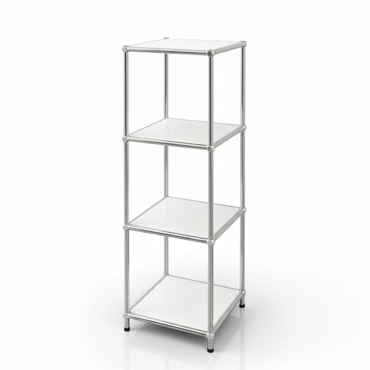 Étagère métallique | Concept Epure MK-005 | Étagère à 4 niveaux avec tablettes ouvertes | Disponible en plusieurs couleurs