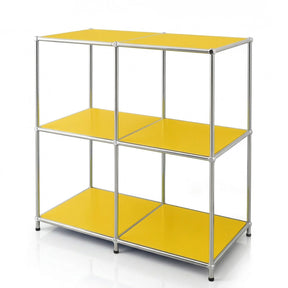 Étagère métallique | Concept Epure MK-027 | Buffet ouvert à 3 niveaux et étagère de rangement | Disponible en plusieurs couleurs