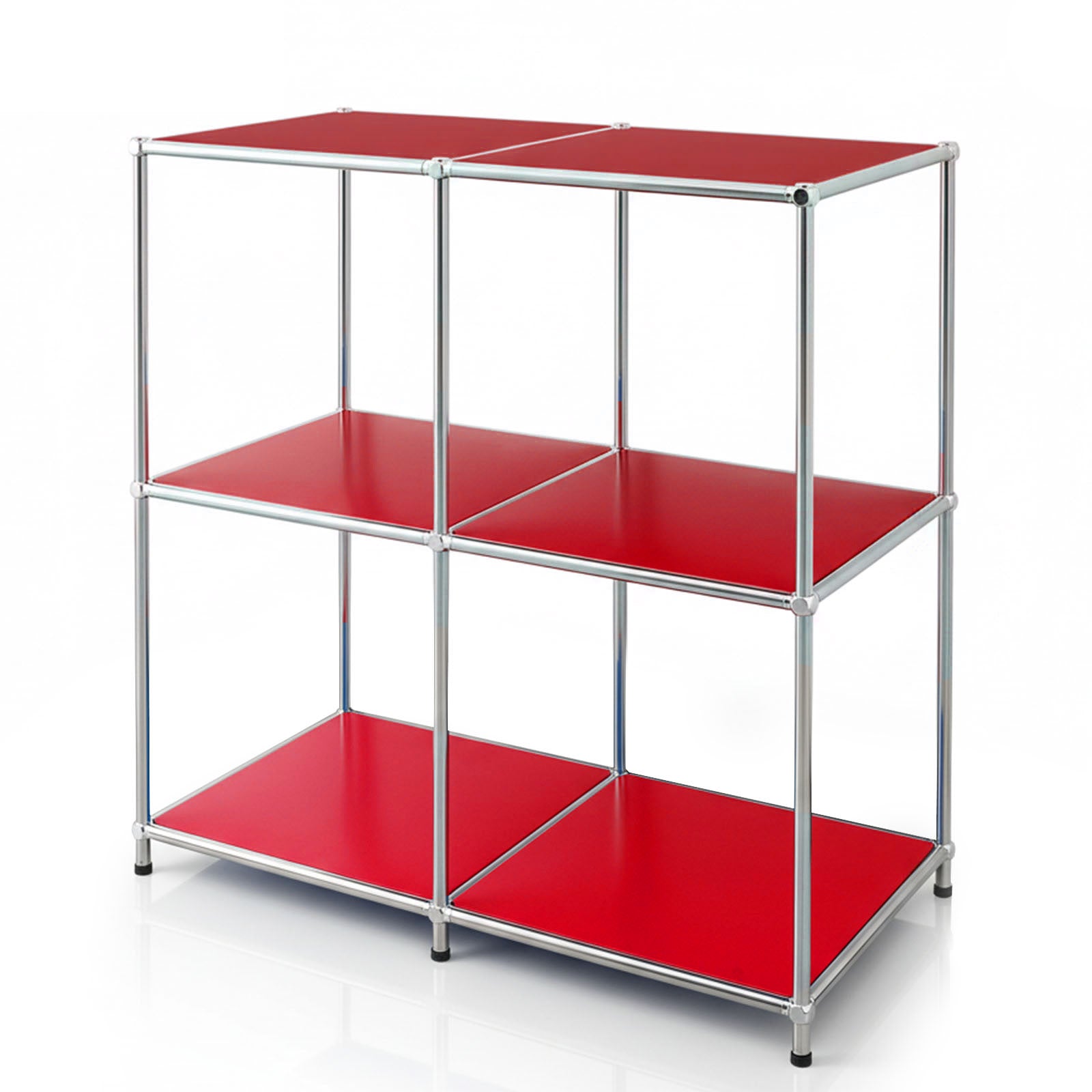 Étagère métallique | Concept Epure MK-027 | Buffet ouvert à 3 niveaux et étagère de rangement | Disponible en plusieurs couleurs