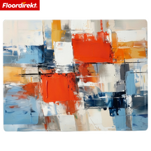 Tapis de protection de sol design | Protection robuste de chaise de bureau en PVC spécial pour bureau & télétravail | 80 x 118 cm