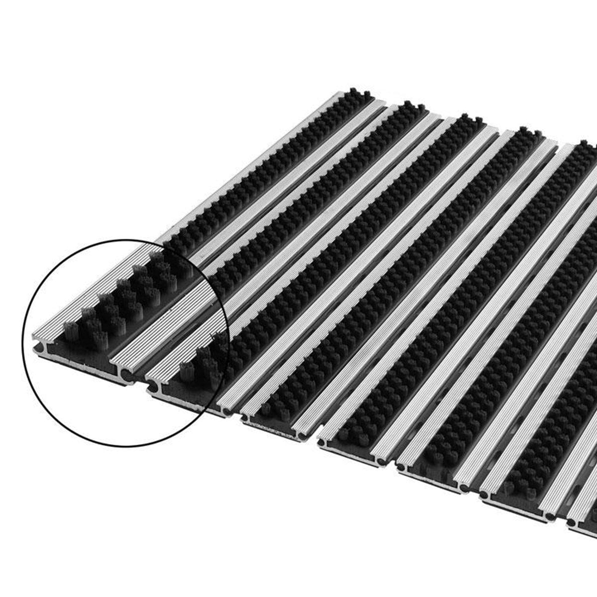 ✂ Tapis d'entrée Aluflex JR Brosse | 15 mm | Brosse | Découpé sur mesure