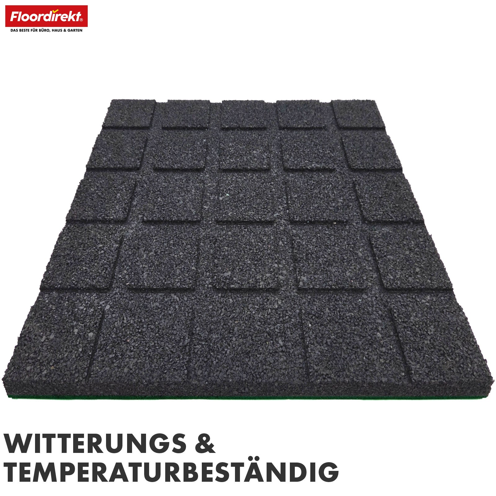 Tapis de protection contre les chutes | Play Protect | Protection de sol antidérapante et robuste en caoutchouc | Différentes épaisseurs et couleurs | 50 x 50 cm