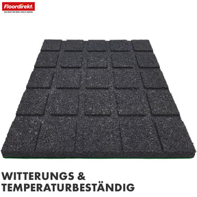 Tapis de protection contre les chutes | Play Protect | Protection de sol antidérapante et robuste en caoutchouc | Différentes épaisseurs et couleurs | 50 x 50 cm