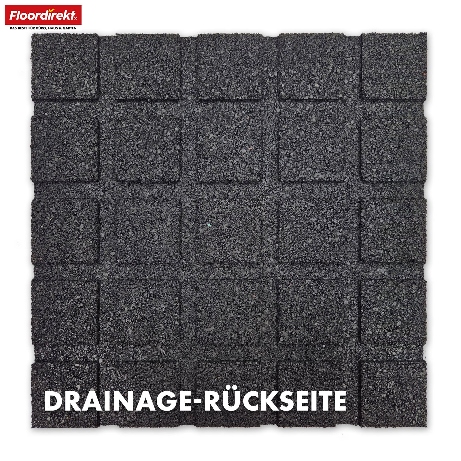 Tapis de protection contre les chutes | Play Protect | Protection de sol antidérapante et robuste en caoutchouc | Différentes épaisseurs et couleurs | 50 x 50 cm