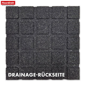 Tapis de protection contre les chutes | Play Protect | Protection de sol antidérapante et robuste en caoutchouc | Différentes épaisseurs et couleurs | 50 x 50 cm