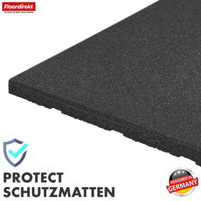 Tapis de protection contre les chutes | Play Protect | Protection de sol antidérapante et robuste en caoutchouc | Différentes épaisseurs et couleurs | 50 x 50 cm