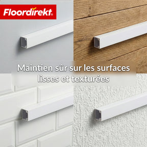 Goulotte de câble | Oskar | Cache-câbles adhésif 10 x 1 m | Cache-câbles blanc pour TV, mur & bureau